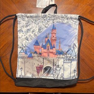 Disney Parks Drawstring Cinch Sack Tote Bag
